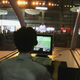 A gamer playing ‘Warcraft III’ at the Korea Cyber Game 2005 in Beijing, China.